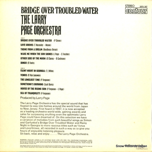 PAGE, LARRY bridge over troubled water 2870307