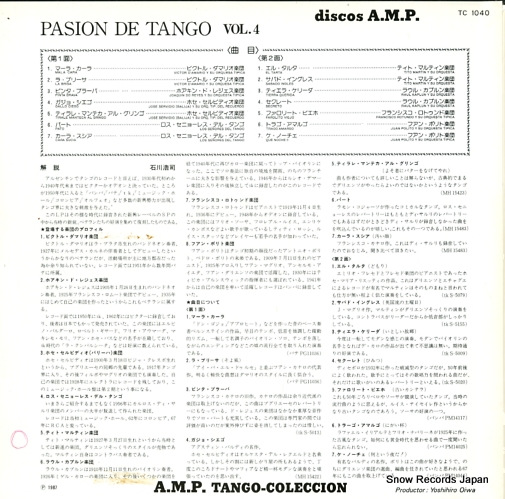 V/A pasion de tango vol.4 TC-1040