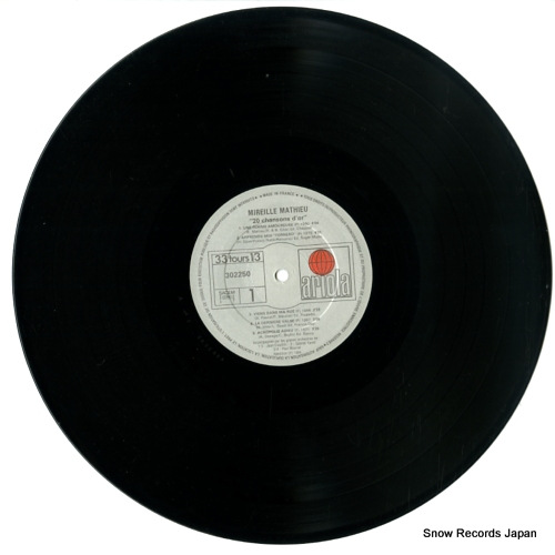 MATHIEU, MIREILLE 20 chansons d'or 302252