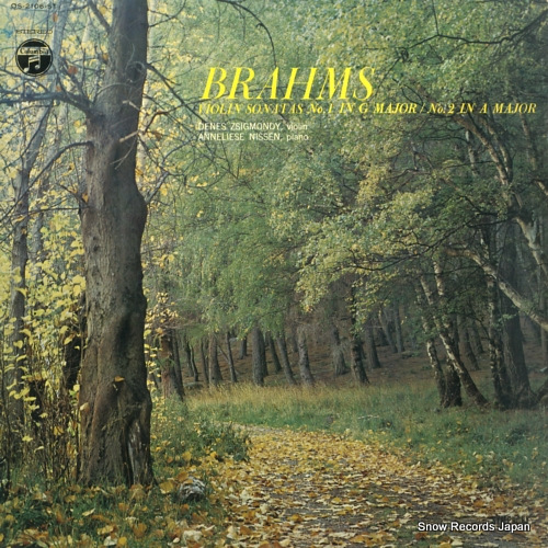 ZSIGMONDY, DENES brahms; violin sonatas no.1 / no.2 OS-2106-ST