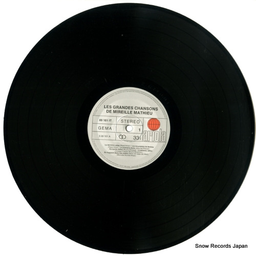 MATHIEU, MIREILLE les grandes chansons de mireille mathieu 89161IT