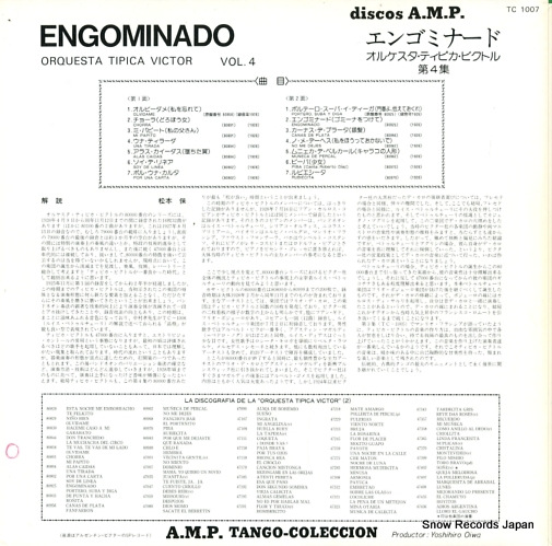 ORQUESTA TIPICA VICTOR engominado vol.4 TC-1007