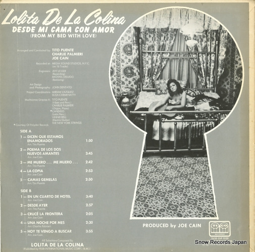 COLINA, LOLITA DE LA desde mi cama con amor CLP1320