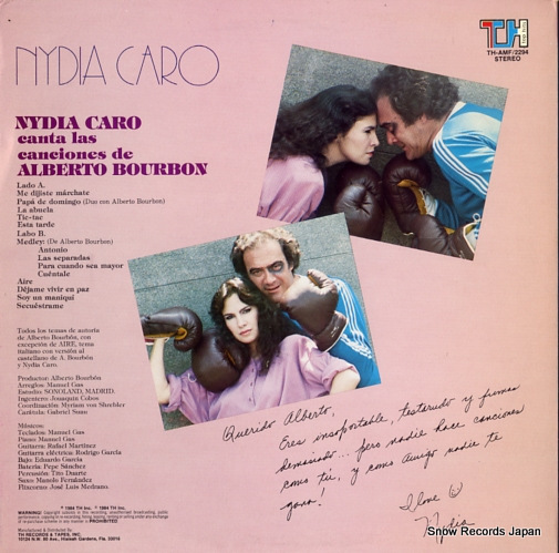 CARO, NYDIA canta las canciones de alberto bourbon TH-AMF/2294