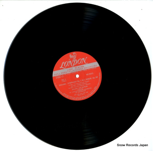 BEINUM, EDUARD VAN brahms; symphony no.1 in c minor MZ5015