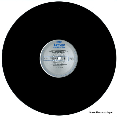SCHREIER, PETER bach; hunting cantata MA5112