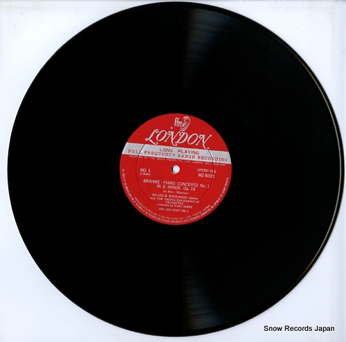 BACKHAUS, WILHELM brahms; piano concerto no.1 in d minor MZ5032
