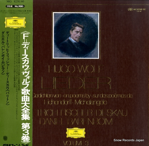 FISCHER-DIESKAU, DIETRICH hugo wolf; lieder volume 3 MG8258