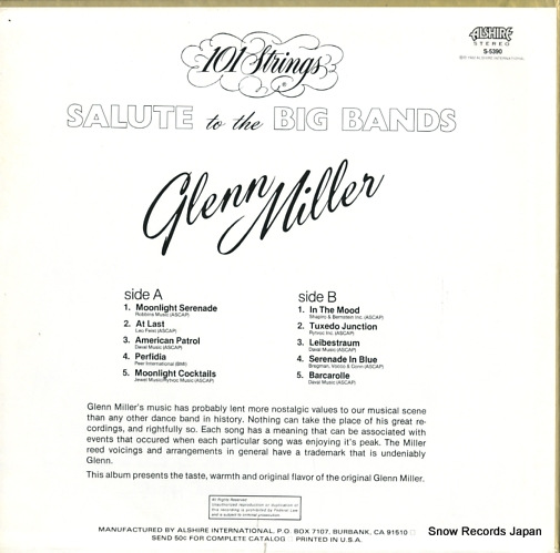 101 STRINGS glenn miller S-5390