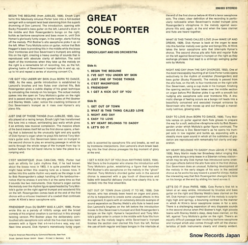 LIGHT, ENOCH great cole porter songs 299003