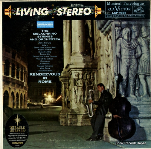 MELACHRINO STRINGS AND ORCHESTRA, THE rendezvous in rome LSP-1955