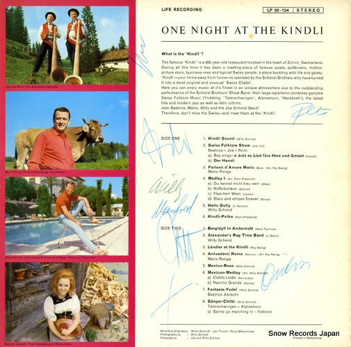 V/A one night at the kindli LP30-134