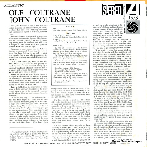 󡦥ȥ졼 ole coltrane SD1373