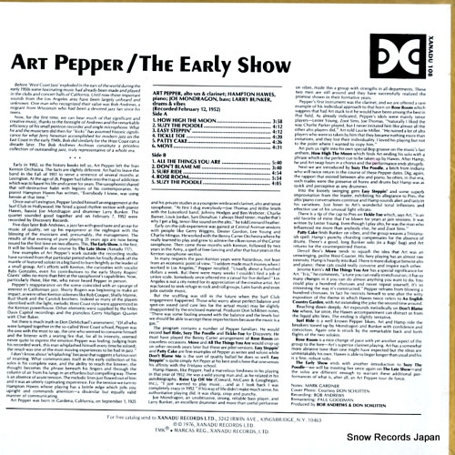 PEPPER, ART the early show XANADU108