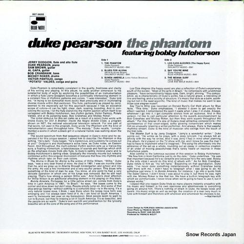 PEARSON, DUKE the phantom BN4293