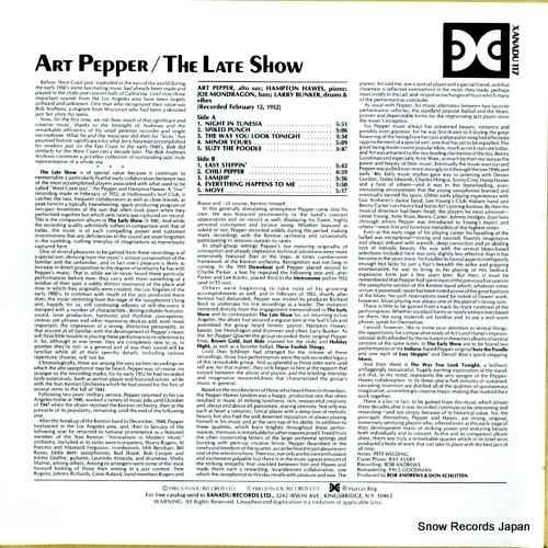 PEPPER, ART the late show XANADU117
