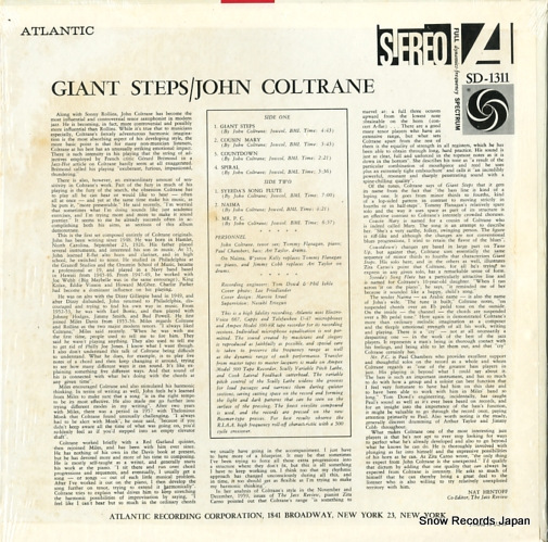 COLTRANE, JOHN giant steps SD-1311