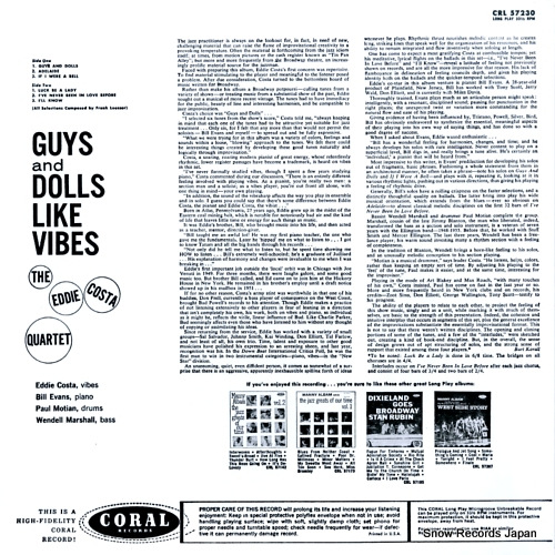 COSTA, EDDIE guys and dolls likes vibes MVJJ-30005 / CRL57230