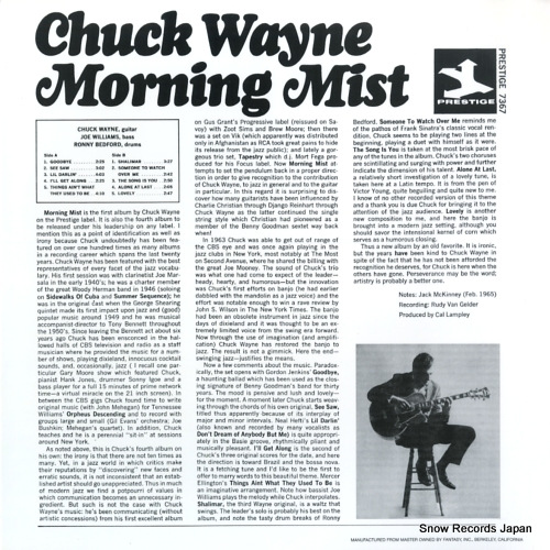 WAYNE, CHUCK morning mist PR7367