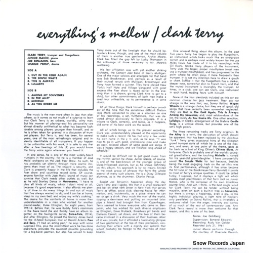 TERRY, CLARK everything's mellow MV20
