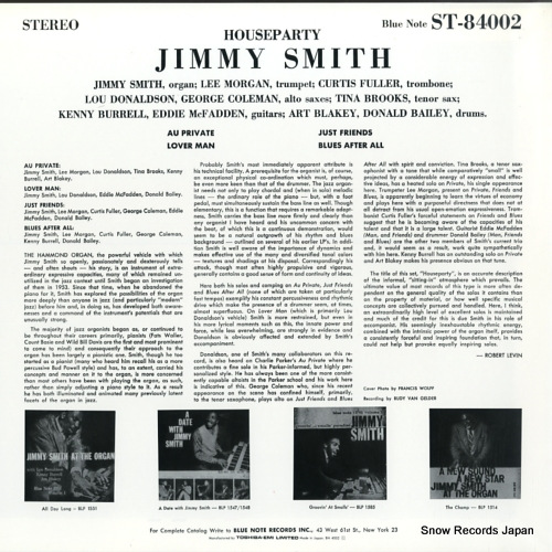 SMITH, JIMMY house party BN4002