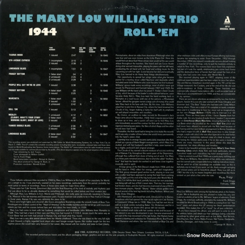 WILLIAMS, MARY LOU 1944 roll 'em AP-8