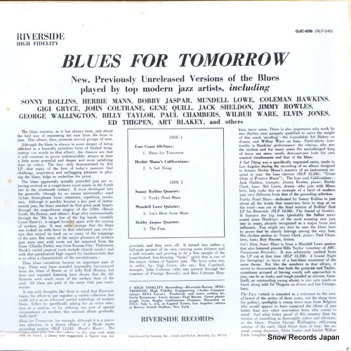 V/A blues for tomorrow OJC-030