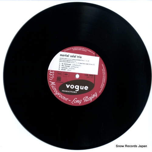 SOLAL, MARTIAL martial solal trio BVJJ-2967
