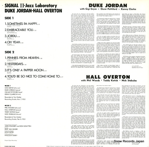 JORDAN, DUKE / HALL OVERTON signal 2 K18P9346