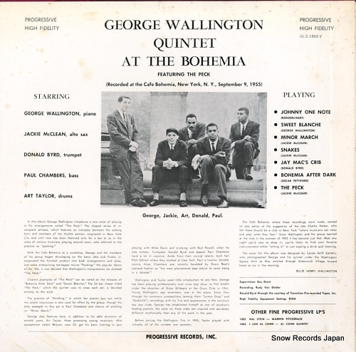 WALLINGTON, GEORGE at the bohemia ULS-1860-V