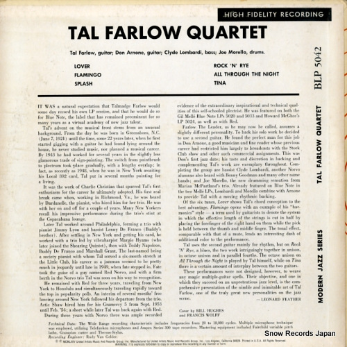 롦ե tal farlow quartet BLP5042