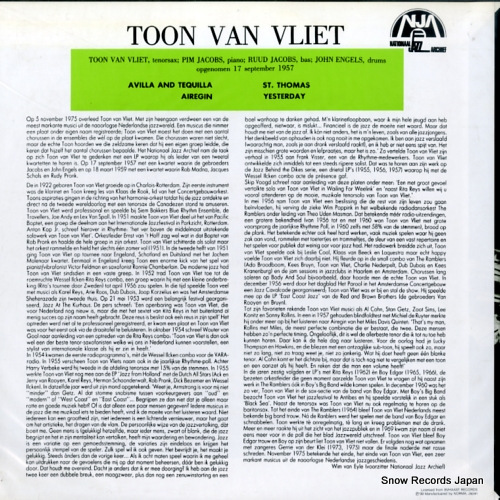 VLIET, TOON VAN toon van vliet '57 NLP1011