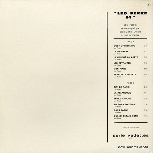 FERRE, LEO leo ferre 64 80.218