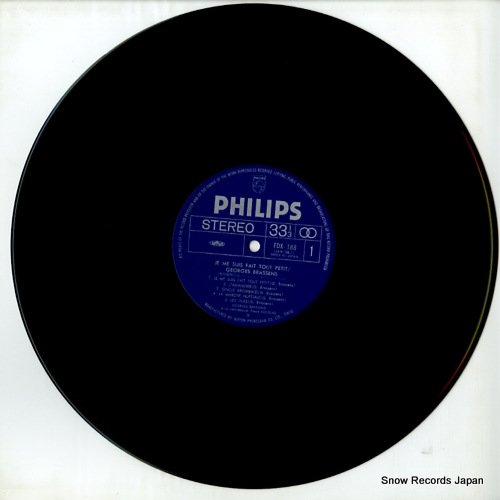 BRASSENS, GEORGES je me suis fait tout petit FDX-188