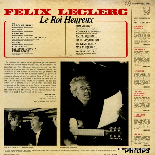 LECLERC, FELIX le roi heureux 6332166