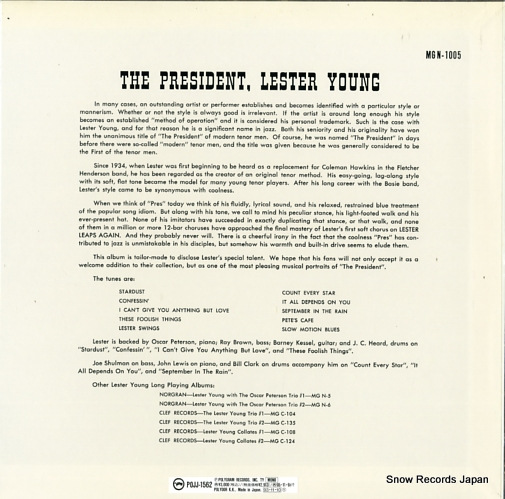 YOUNG, LESTER the president POJJ-1562