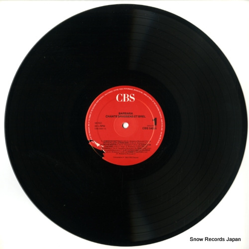 BARBARA chante brassens et brel CBS54531