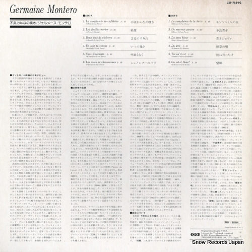 MONTERO, GERMAINE germaine montero UXP-744-PG