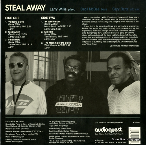 WILLIS, LARRY steal away AQ-LP1009