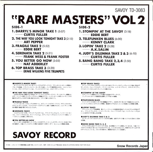 V/A rare masters vol.2 TD-3083