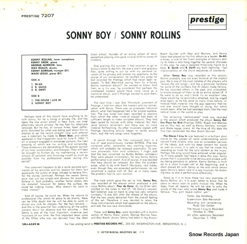 ROLLINS, SONNY sonny boy SMJ-6589(M)