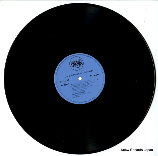 LEMARQUE, FRANCIS les classiques de la chanson SUX-4-MS