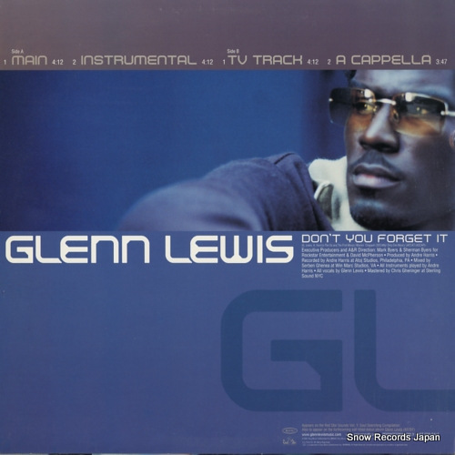 LEWIS, GLENN don't you forget it EAS18073