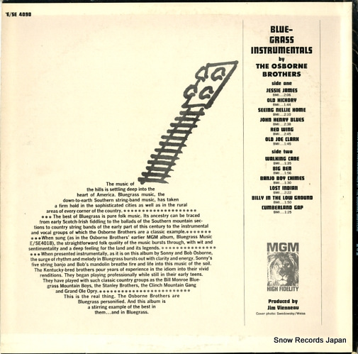 OSBORNE BROTHERS, THE bluegrass instrumentals SE4090