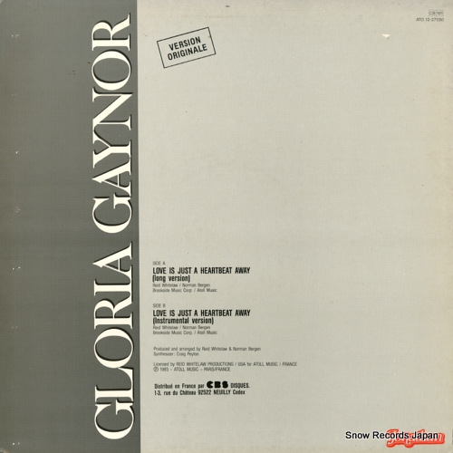 GAYNOR, GLORIA love is just a heartbeat away ATO12-27050