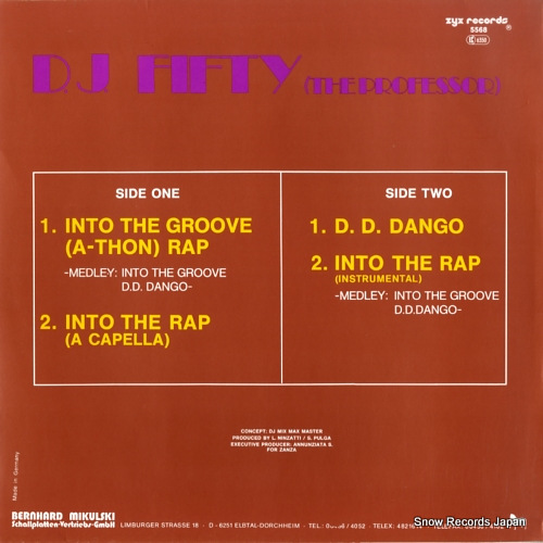 D. J. FIFTY (THE PROFESSOR) into the groove (a-thon) rap ZYX5568