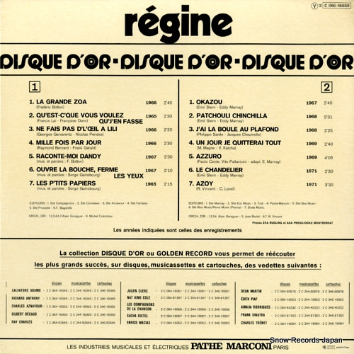 REGINE disque d'or 2C066-16059