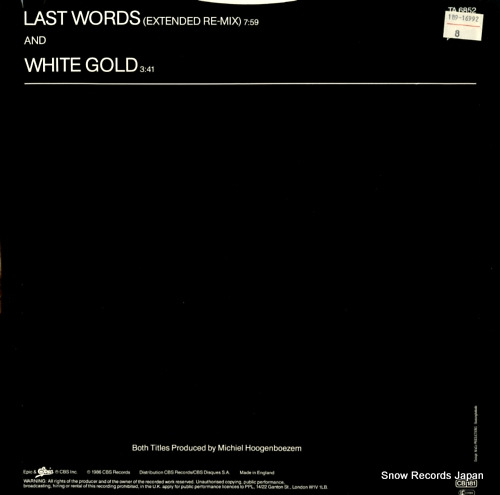 TEN SHARP last words TA6852