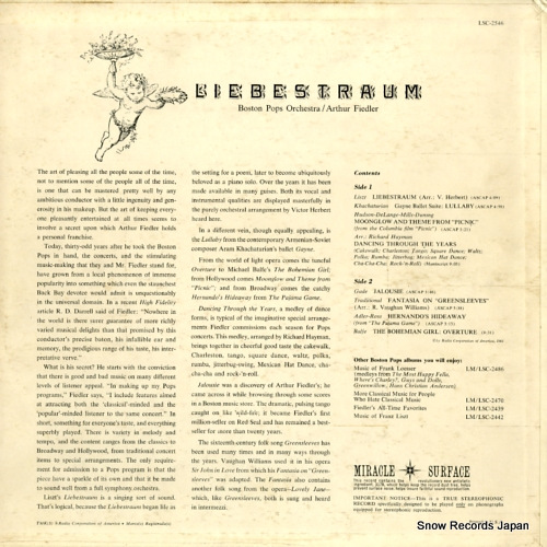 FIEDLER, ARTHUR liebestraum LSC-2546