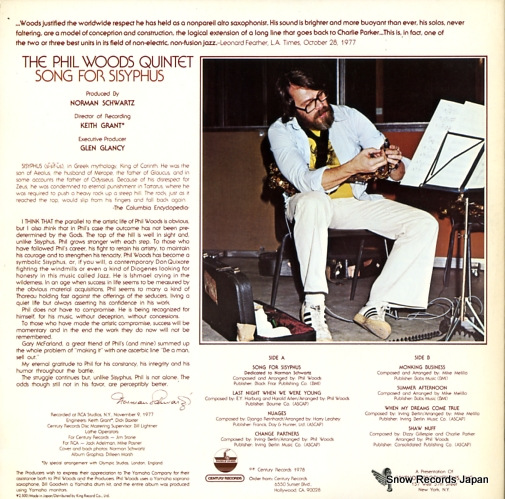WOODS, PHIL song for sisyphus GP3607
